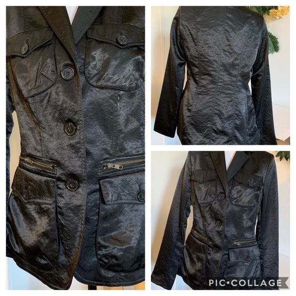- Andrea Jovine Stunning Zip/Button Pocket Jacket - Picture 1 of 6